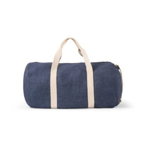 Sacola esportiva ou viagem em denim reciclado (300 g/m²) - Brinde Corporativo Personalizado | Enova
