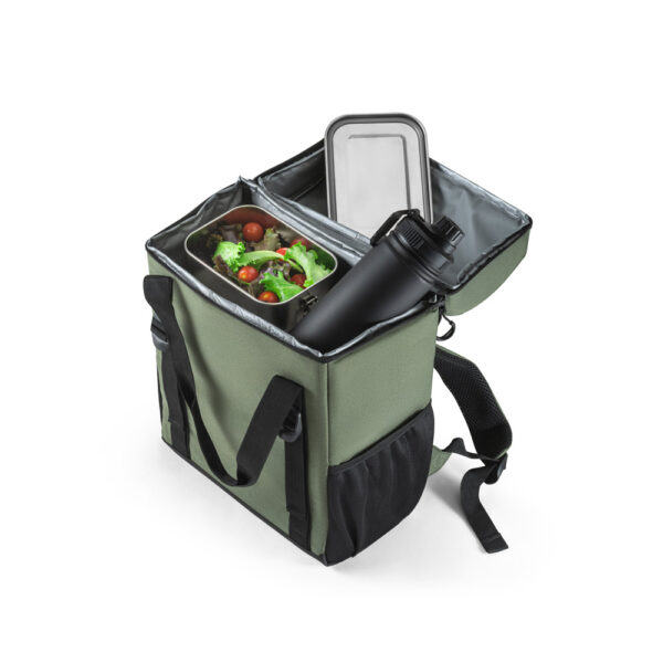 Mochila térmica almofadada em 600D ripstop em poliéster reciclado (100% rPET) 16 L - Brinde Corporativo Personalizado | Enova
