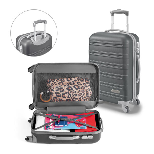 Mala de viagem executivo em ABS com interior forrado - Enova Brindes Personalizados