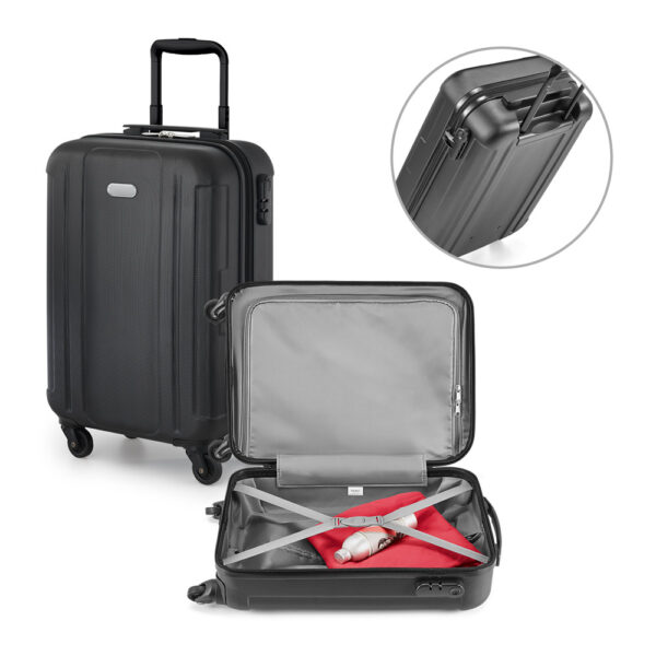Mala de viagem executivo em ABS com interior forrado - Enova Brindes Personalizados