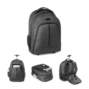 Mochila trolley para notebook 15’6” em 600D de alta densidade e poliéster 600D impermeável - Enova Brindes Personalizados
