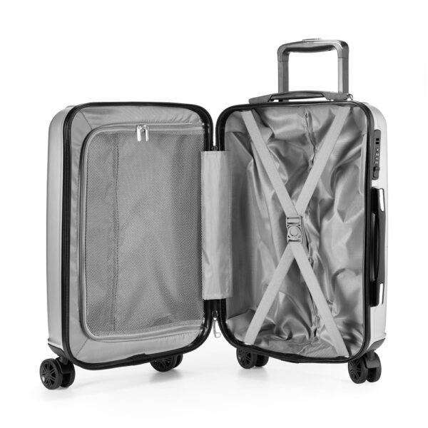 Mala de viagem executivo em ABS e PET com interior forrado - Brinde Corporativo Personalizado | Enova