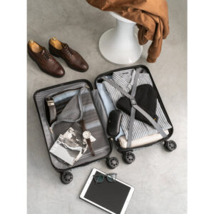 Mala de viagem executivo em ABS e PET com interior forrado - Brinde Corporativo Personalizado | Enova