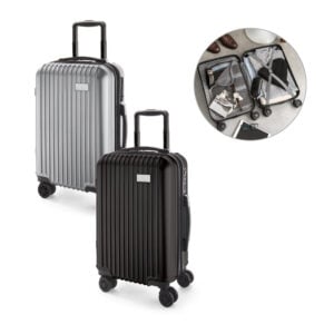 Mala de viagem executivo em ABS e PET com interior forrado - Enova Brindes Personalizados