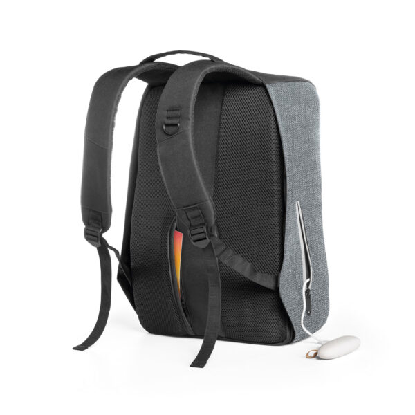 Mochila para notebook 15'6'' com sistema antirroubo em 900D de alta densidade e tarpaulin - Brinde Corporativo Personalizado | Enova