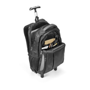 Mochila trolley para notebook 17'' em Nylon 999 impermeável - Brinde Corporativo Personalizado | Enova