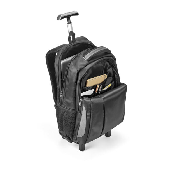 Mochila trolley para notebook 17'' em Nylon 999 impermeável - Brinde Corporativo Personalizado | Enova