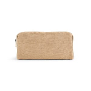 Bolsa de cosméticos em juco (mistura de algodão e juta, 260g/m²) - Brinde Corporativo Personalizado | Enova