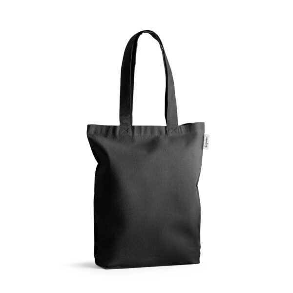 Sacola em 50% algodão, 30% algodão reciclado e 20% poliéster reciclado (220 g/m²) - Brinde Corporativo Personalizado | Enova