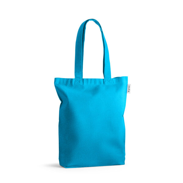 Sacola em 50% algodão, 30% algodão reciclado e 20% poliéster reciclado (220 g/m²) - Brinde Corporativo Personalizado | Enova