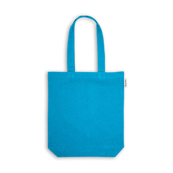 Sacola em 50% algodão, 30% algodão reciclado e 20% poliéster reciclado (220 g/m²) - Brinde Corporativo Personalizado | Enova