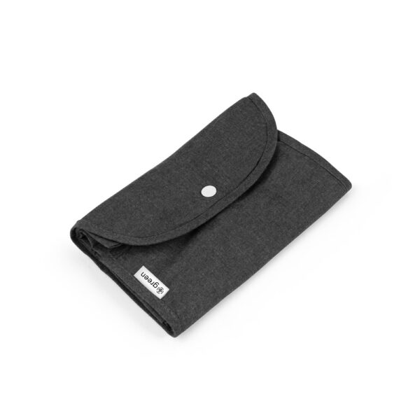 Sacola dobrável (140 g/m²) em 50% algodão, 30% algodão reciclado e 20% poliéster reciclado (140 g/m²) - Brinde Corporativo Personalizado | Enova