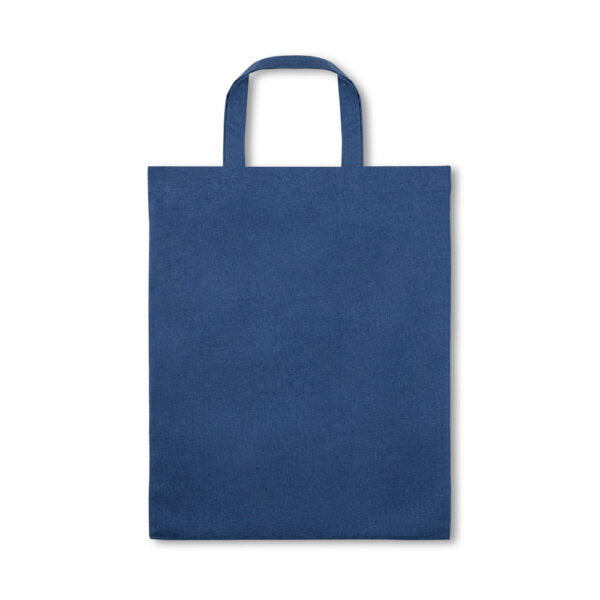 Sacola dobrável (140 g/m²) em 50% algodão, 30% algodão reciclado e 20% poliéster reciclado (140 g/m²) - Brinde Corporativo Personalizado | Enova
