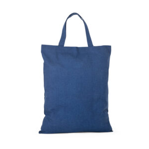 Sacola dobrável (140 g/m²) em 50% algodão, 30% algodão reciclado e 20% poliéster reciclado (140 g/m²) - Brinde Corporativo Personalizado | Enova