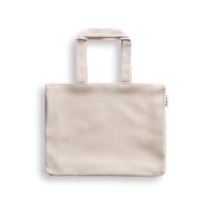 Sacola em 50% algodão, 30% algodão reciclado e 20% poliéster reciclado (220 g/m²) - Brinde Corporativo Personalizado | Enova