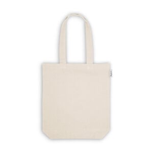Sacola em 50% algodão, 30% algodão reciclado e 20% poliéster reciclado (220 g/m²) - Brinde Corporativo Personalizado | Enova