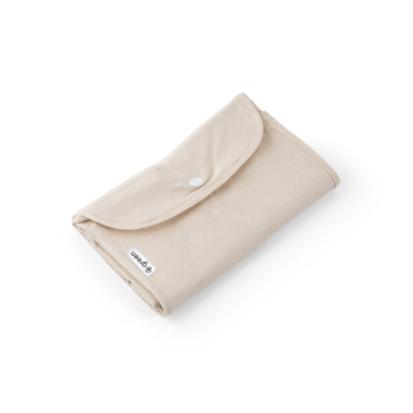 Sacola dobrável em 50% algodão, 30% algodão reciclado e 20% poliéster reciclado (140 g/m²) - Brinde Corporativo Personalizado | Enova
