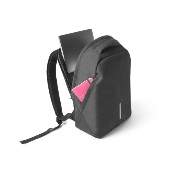 Mochila com sistema antiroubo para notebook em 600D e ripstop 15'6" - Brinde Corporativo Personalizado | Enova