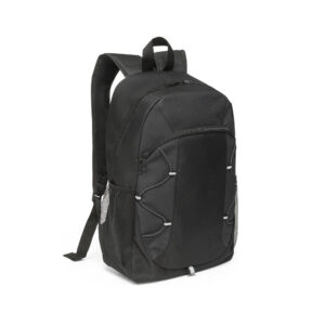Mochila em 600D com detalhes em ripstop colorido - Brinde Corporativo Personalizado | Enova