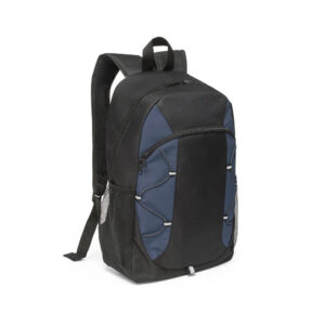 Mochila em 600D com detalhes em ripstop colorido - Brinde Corporativo Personalizado | Enova