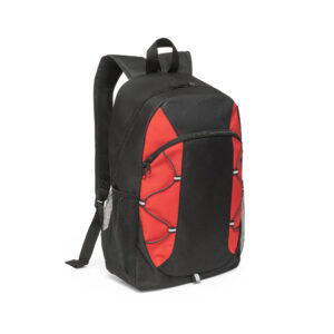 Mochila em 600D com detalhes em ripstop colorido - Brinde Corporativo Personalizado | Enova