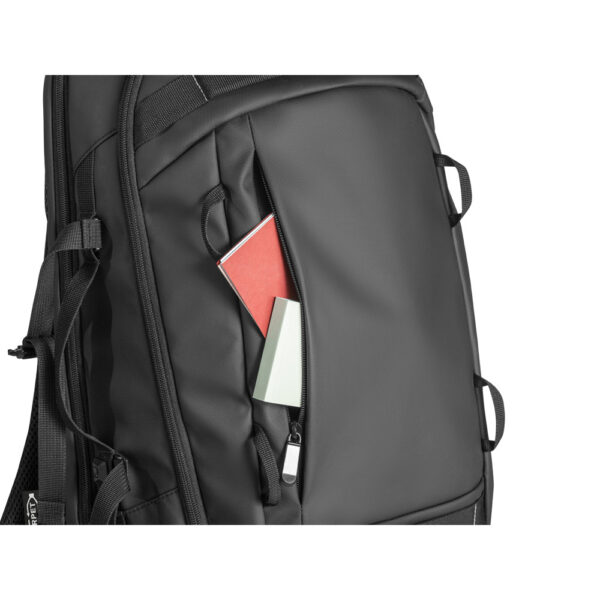 Mochila para notebook em 900D poliéster reciclado de alta densidade com revestimento resistente à agua 17'3" - Brinde Corporativo Personalizado | Enova