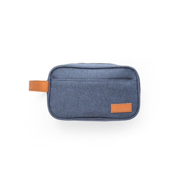 Bolsa para cosméticos em 600D de alta densidade e pega em PU - Brinde Corporativo Personalizado | Enova