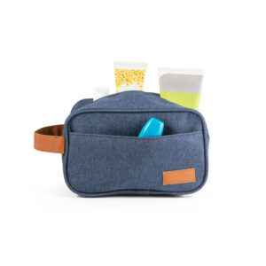 Bolsa para cosméticos em 600D de alta densidade e pega em PU - Brinde Corporativo Personalizado | Enova