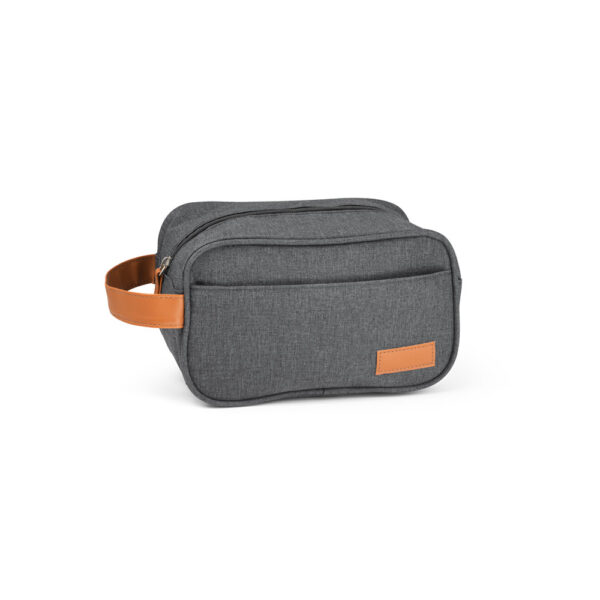 Bolsa para cosméticos em 600D de alta densidade e pega em PU - Brinde Corporativo Personalizado | Enova