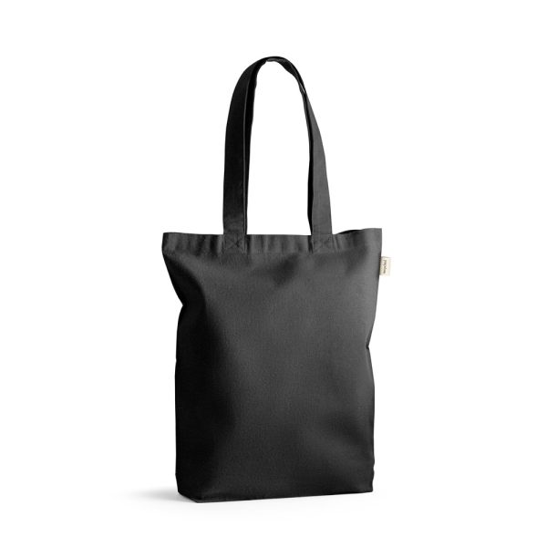 Sacola em 70% algodão reciclado e 30% poliéster reciclado (220g/m²) sem tingimento - Brinde Corporativo Personalizado | Enova