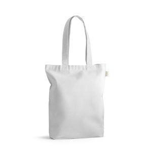 Sacola em 70% algodão reciclado e 30% poliéster reciclado (220g/m²) sem tingimento - Brinde Corporativo Personalizado | Enova