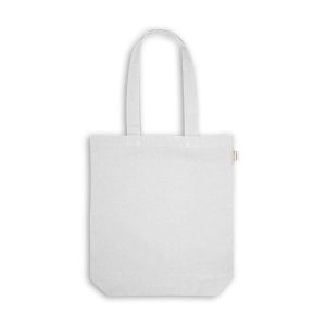 Sacola em 70% algodão reciclado e 30% poliéster reciclado (220g/m²) sem tingimento - Brinde Corporativo Personalizado | Enova