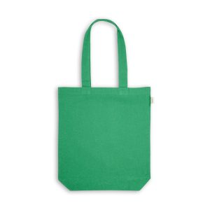 Sacola em 70% algodão reciclado e 30% poliéster reciclado (220g/m²) sem tingimento - Brinde Corporativo Personalizado | Enova