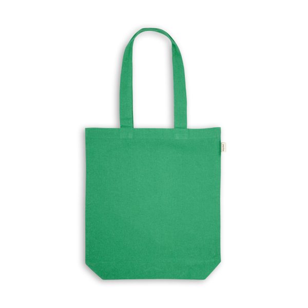 Sacola em 70% algodão reciclado e 30% poliéster reciclado (220g/m²) sem tingimento - Brinde Corporativo Personalizado | Enova
