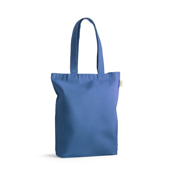 Sacola em 70% algodão reciclado e 30% poliéster reciclado (220g/m²) sem tingimento - Brinde Corporativo Personalizado | Enova