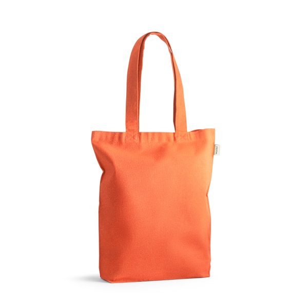 Sacola em 70% algodão reciclado e 30% poliéster reciclado (220g/m²) sem tingimento - Brinde Corporativo Personalizado | Enova
