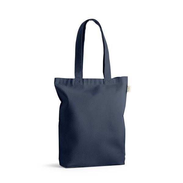 Sacola em 70% algodão reciclado e 30% poliéster reciclado (220g/m²) sem tingimento - Brinde Corporativo Personalizado | Enova
