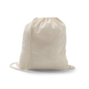 Sacola tipo mochila 100% algodão (100 g/m²) - Enova Brindes Personalizados