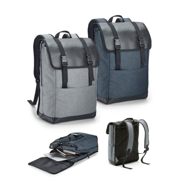 Mochila para notebook 17” m 600D de alta densidade e tarpaulin - Enova Brindes Personalizados