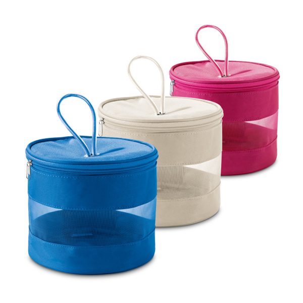 Bolsa de cosméticos em microfibra - Enova Brindes Personalizados