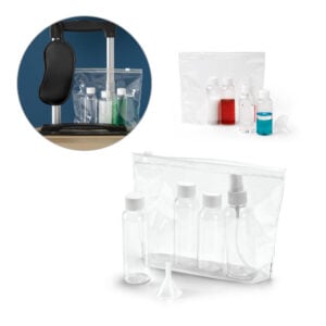 Bolsa de cosméticos hermética em PVC - Enova Brindes Personalizados