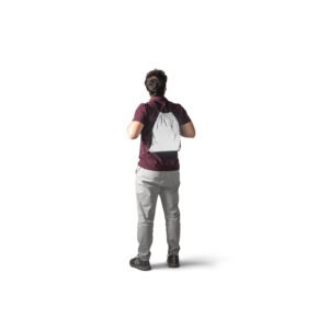 Sacola tipo mochila em poliéster (200 g/m²) - Brinde Corporativo Personalizado | Enova