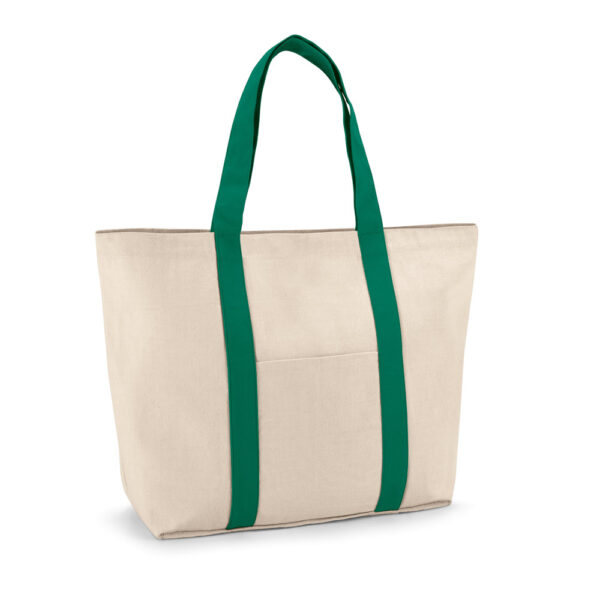 Sacola 100% algodão canvas (280 g/m²) com bolso frontal e bolso interior - Brinde Corporativo Personalizado | Enova