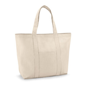 Sacola 100% algodão canvas (280 g/m²) com bolso frontal e bolso interior - Brinde Corporativo Personalizado | Enova
