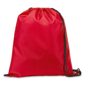 Sacola tipo mochila em 210D com cordões em preto - Brinde Corporativo Personalizado | Enova