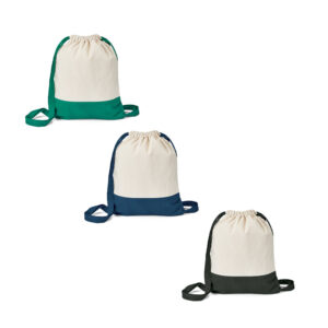 Saco tipo mochila 100% algodão (180 g/m²) - Enova Brindes Personalizados
