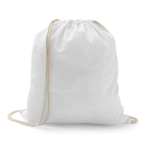 Sacola tipo mochila 100% algodão (100g/m²) - Brinde Corporativo Personalizado | Enova