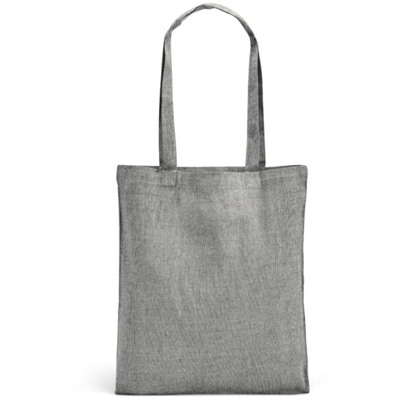 Sacola dobrável em 70% algodão reciclado e 30% poliéster reciclado (140 g/m²) sem tingimento - Brinde Corporativo Personalizado | Enova