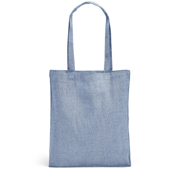 Sacola dobrável em 70% algodão reciclado e 30% poliéster reciclado (140 g/m²) sem tingimento - Brinde Corporativo Personalizado | Enova