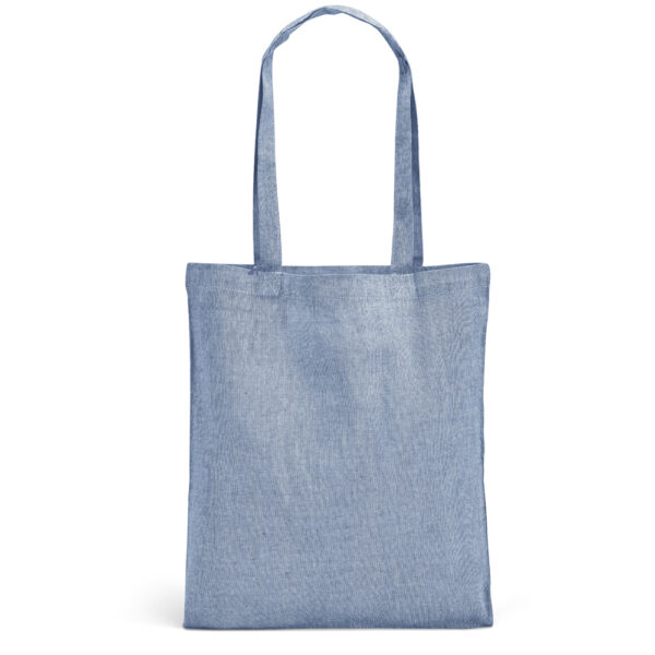 Sacola dobrável em 70% algodão reciclado e 30% poliéster reciclado (140 g/m²) sem tingimento - Brinde Corporativo Personalizado | Enova